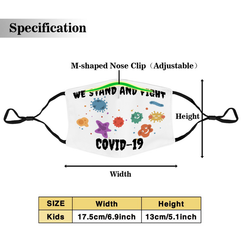 We Stand and Fight Covid-19 Face Mask for Adults