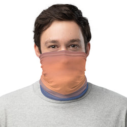 Gradient Color Orange Blue Neck Gaiter | Face Cover